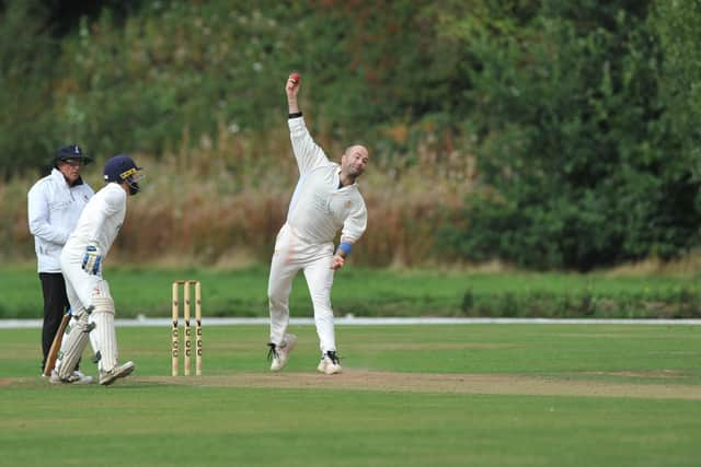 Penwortham bowler Ashley Billington.