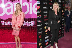 Left: Margot Robbie. Right: Zoe Ball.