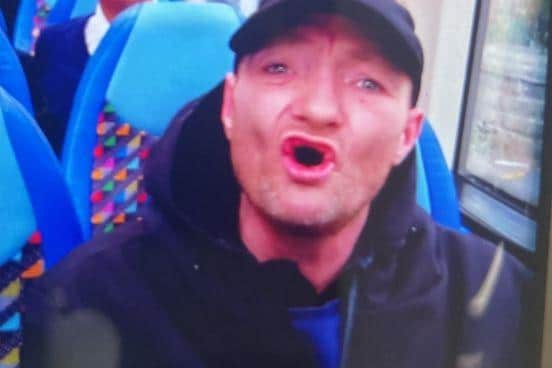 Do you recognise this man? Lancashire Police would like to speak to him following an alleged public order offence (Credit: Lancashire Police)