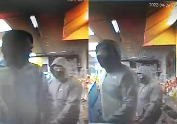 Preston Police have issued this CCTV from last night's robbery at Bargain Booze on Plunginton Road.