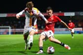 Adam Lewis scored in Morecambe's draw at Tranmere Rovers earlier this month Picture: Morecambe FC