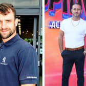Left: Ciarán Griffiths pitctured in 2014. Right: Will Mellor in 2023. Both credits: Getty