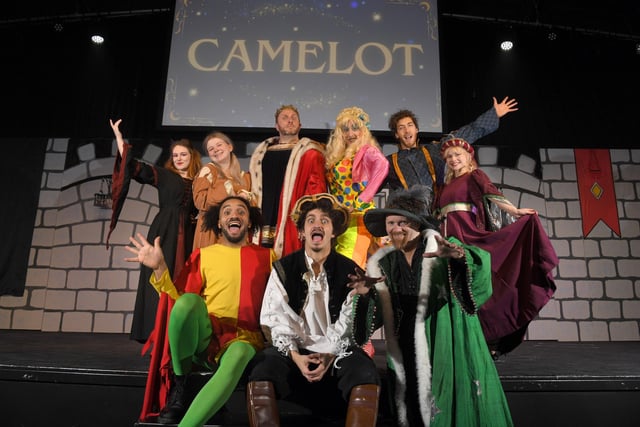 The cast from back row, left to right: Kayleigh Allan, Phoebe Nelson,  Bobby Burns, Christopher McDougall, Oscar Tennessee and Tori Roberts. Front row, left to right: Kieran Williams, Gui Sa Pessoa and Andrew Sumner (Director)