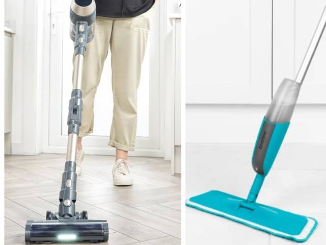 The Beldray Smartflex Cordless Vacuum Cleaner and Beldray Classic Spray Mop