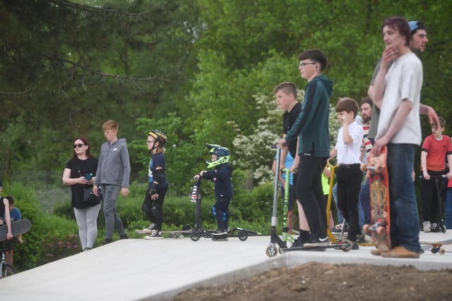 The new skate park in Stanley Park