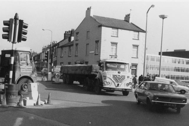 The junction of New Hall Lane and London Road has always been extremely busy, and this picture shows it was the same back in the day. But the area looks very different