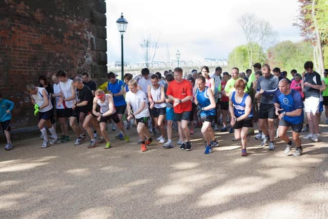 A photo of the first ever Preston Parkrun in May 2012