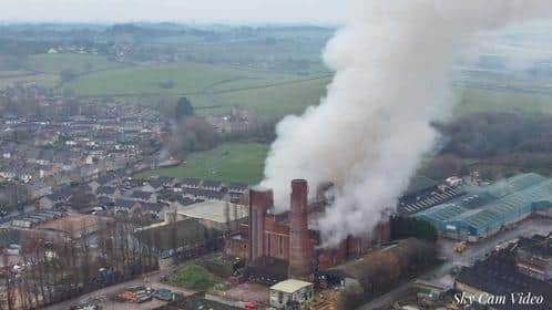Firefighters are still at the scene of a major fire in Lancaster.