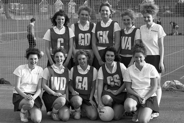 Schoolgirls from across Lancashire converged on Worden High School in Leyland to participate in the Lancashire Schools' Under-16 and Under-19 County Netball Tournament. Pictured here is the Worden High School netball team