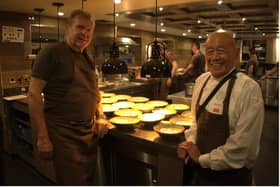 Nigel Haworth and Ken Hom at The Three Fishes