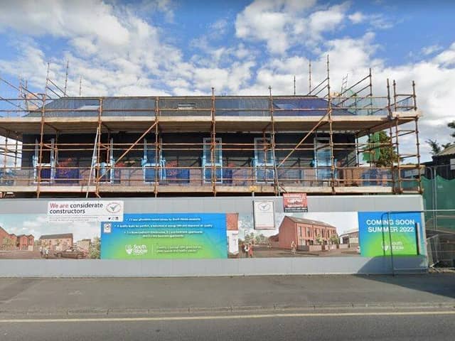 Fifteen new council homes will be completed on Station Road in Bamber Bridge next year (image:Google)