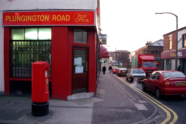 This Post Office on Plungington Road, Preston, has survived the many closures over the years. This image was taken in 1998