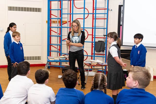 Author Georgia Byng visited Sherwood Primary School with her latest book. Photo: Kelvin Stuttard