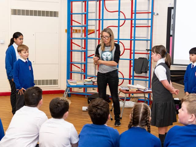 Author Georgia Byng visited Sherwood Primary School with her latest book. Photo: Kelvin Stuttard