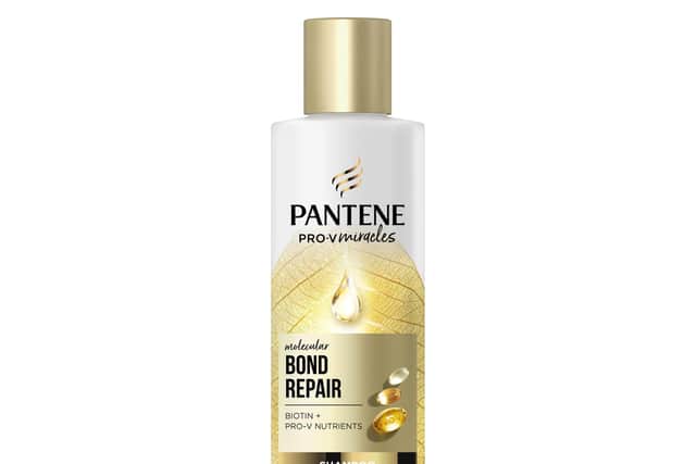 Pantene Molecular Bond Repair Shampoo.