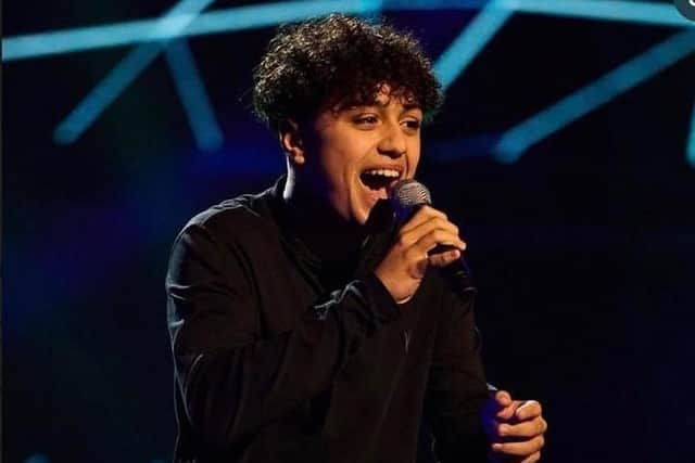 Danny in full voice on The Voice Kids (Image: ITV)