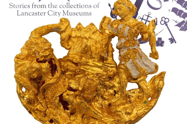 The Gold Cap Badge, a beautiful piece from the 1500s, is explored with an archaeologist to unearth how the badge actually depicts a biblical story and was one of a range of religious souvenirs available to the fashionable gentleman in Lancashire in the 16th Century.