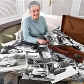 Alison Threadgould and her brother's unique collection of car photos from 1956.