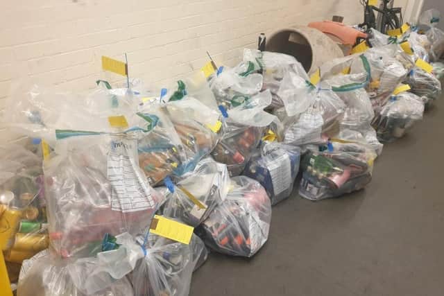 Thousands of pounds worth of alcohol was seized from a shop in West Lancashire banned from selling booze (Credit: Lancashire Police)