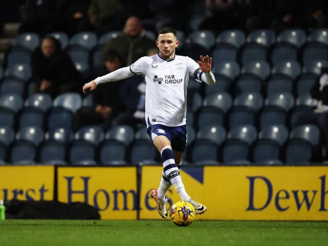 Alan Browne is subject of late transfer interest from abroad. He is out of contract with Preston North End in the summer. (Image: CameraSport)