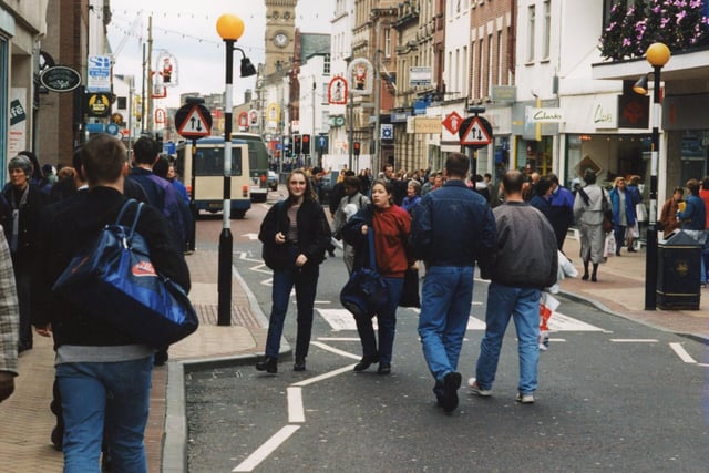 A very busy Fishergate in 1996