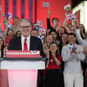 Labour Leader Keir Starmer celebrates winning the 2024 General Election. Photo: Ricky Vigil/Getty Images