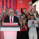 Labour Leader Keir Starmer celebrates winning the 2024 General Election. Photo: Ricky Vigil/Getty Images