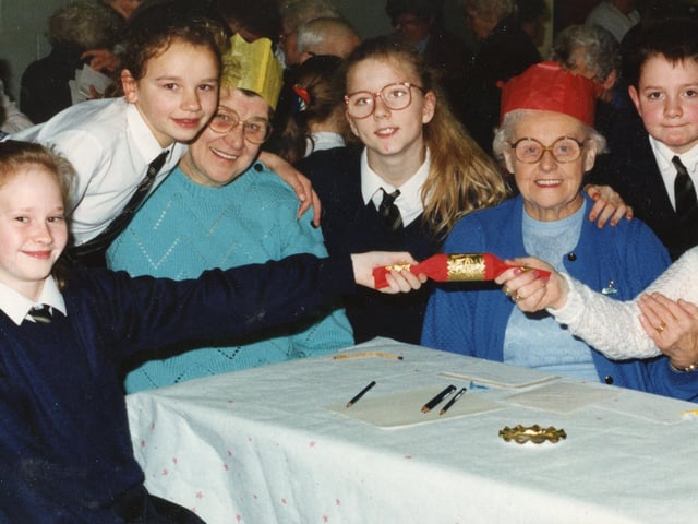 There was a whole host of festive activities to entertain local pensioners at Ribbleton Hall High School in what has become one of Preston's social events of the year. The school has been holding the party for the last couple of years and pensioners were calling up as early as September to try to get a place on the guest list. This was the party held in 1992