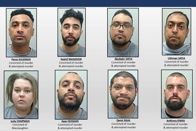 Eight people were sentenced in August 2021 after they were convicted of roles in the shooting (Credit: Lancashire Police)