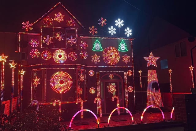 Homeowners in Highgate, Penwortham, also took part in the Deck the Halls Lancashire homes Christmas lights switch on which helped raise nearly £12,000 for Derian House
