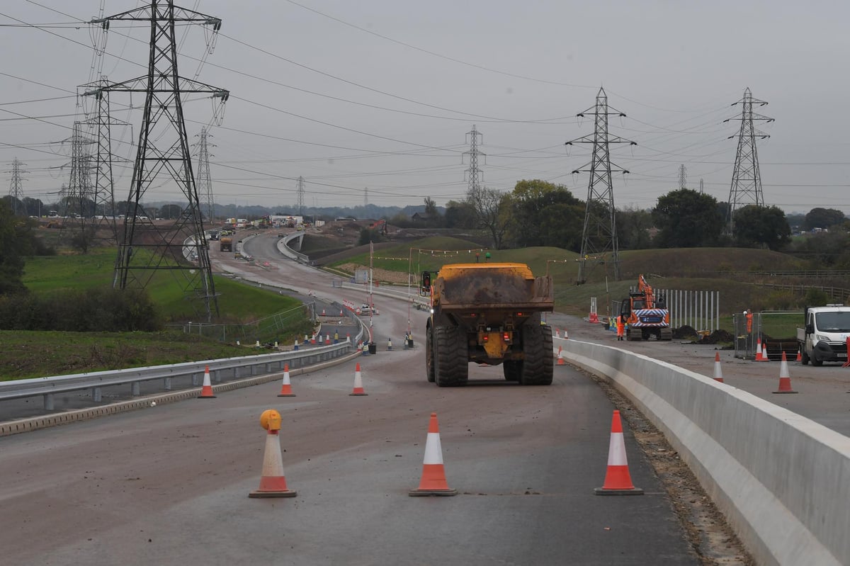 Pictures show work progressing on M55 as Preston Western Distributor project nears completion