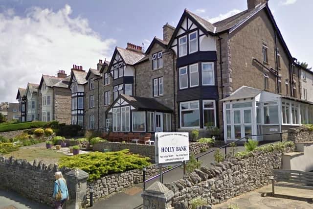 Holly Bank Care Home on the Promenade, Arnside. Picture from Google Street View.