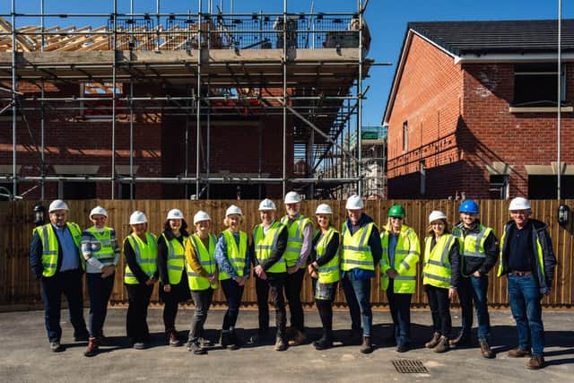 Progress Housing Group Board Members of a new site of affordable homes in Preston last April