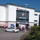 Morecambe FC's Mazuma Stadium. Picture from Google Street View.