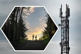 Beacon Fell (inset) and a similar mobile mast to that which is proposed for the popular beauty spot (images: National World/Pixabay)