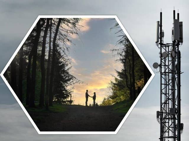 Beacon Fell (inset) and a similar mobile mast to that which is proposed for the popular beauty spot (images: National World/Pixabay)