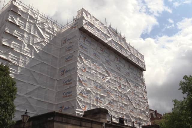 As well as a facelift on the inside, The Harris has been getting a once-in-a-generation clean on the outside