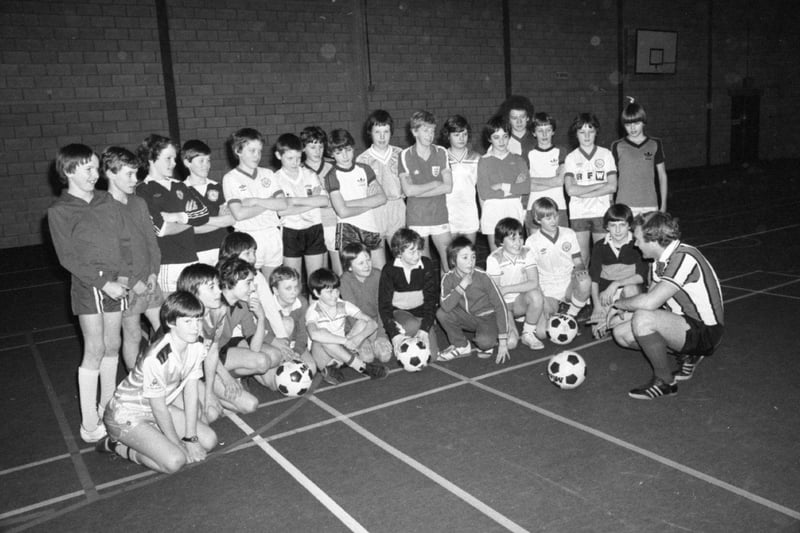 It is often said that English football is all about stamina, and very little skill. This is not so, and to prove the point 28 young soccer hopefuls from Preston, Blackpool, Leyland and Kirkham, travelled to Brownedge High School, Bamber Bridge, to show off their talents. The youngsters, all aged under 13, had been selected by the North Western Region FA, the Lancs Schools FA and the LFA to improve their soccer skills