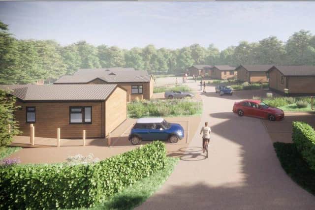 The lodges will be laid out along curved street patterns, wherever possible (image: FWP Limited, via Preston City Council planning portal )