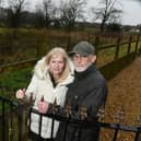 Bee Lane residents Heather and Peter Hambilton will see houses built in front, behind and at the side of their home