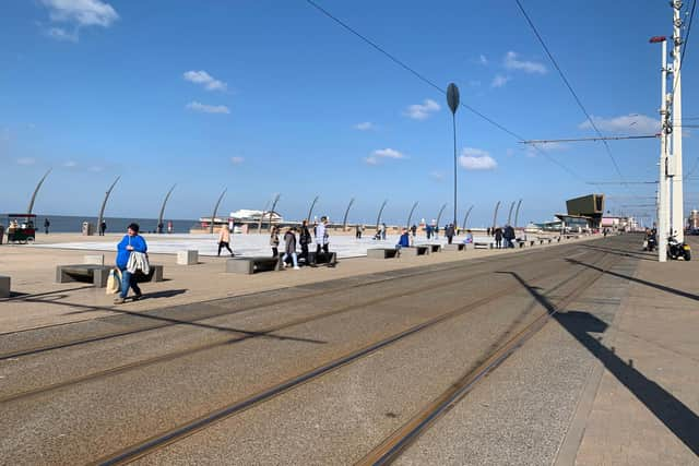 It's a glorious start to spring in Blackpool today (Sunday, March 20) where the sun is shining and the skies are blue