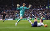 Emil Riis goes down as PNE appeal for a penalty (photo: Shaun Brooks/CameraSport)