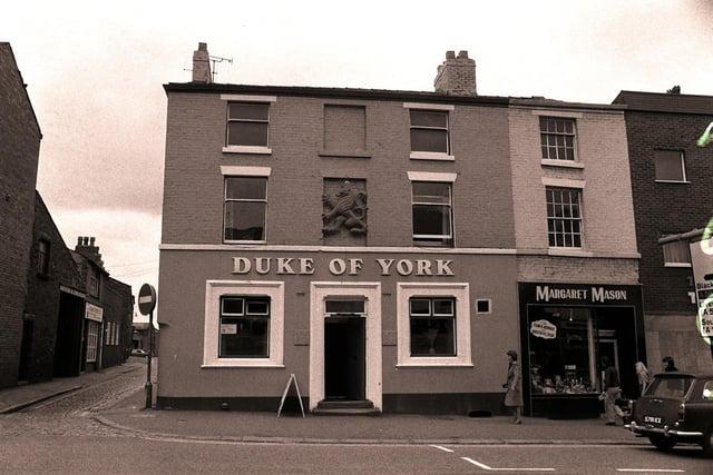This pub on Friargate closed in 2006. For most of its existence it was known as the Duke Of York, but in later years it also had spells as the Ye Olde Politician, Finnegan's Wake, and Base. It was popular among students and lecturers from the nearby University of Central Lancashire. It was converted into an eating establishment