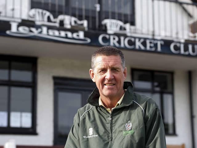 Leyland Cricket Club coach Dave Makinson
