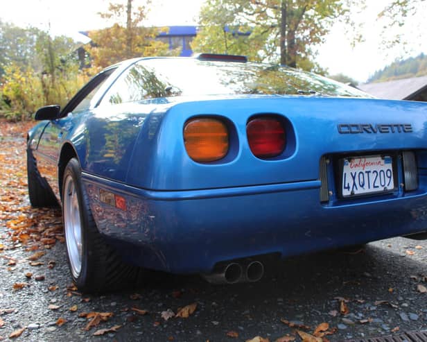 The rear of the iconic Corvette