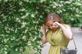 Hay fever symptoms.