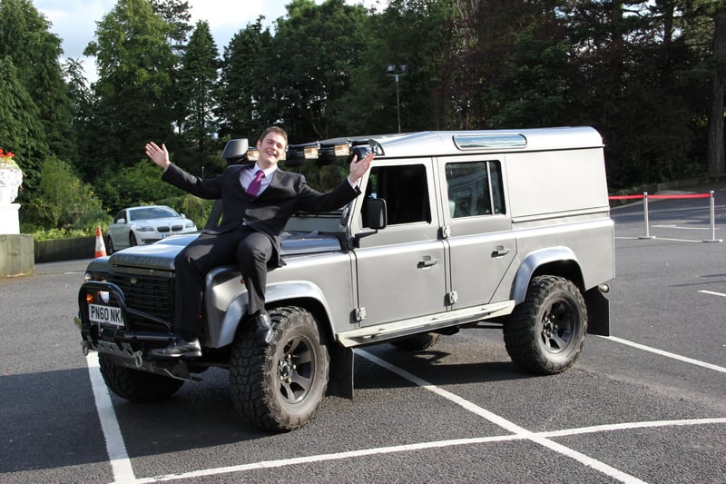 Arriving in style....Penwortham All Hallows Catholic High held its leavers' prom  at The Pines Hotel in Clayton-le-Woods