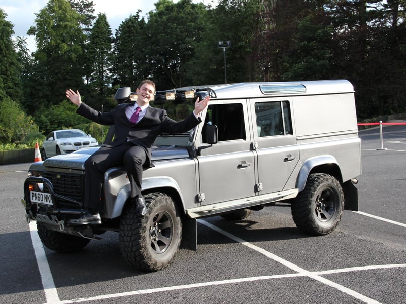 Arriving in style....Penwortham All Hallows Catholic High held its leavers' prom  at The Pines Hotel in Clayton-le-Woods