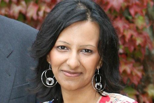 Preston born journalist and broadcaster Ranvir Singh pictured at her old school Kirkham Grammar in 2006. It was during her early days with BBC North West Tonight