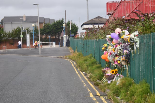 Kiena Dawes' brother had posted on Facebook asking people to leave floral tributes to his sister on Carlyle Avenue in Blackpool